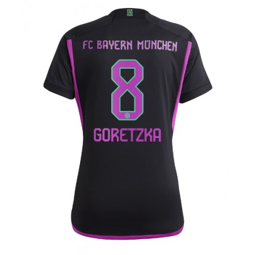 Dámy Fotbalový dres Bayern Munich Leon Goretzka #8 2023-24 Venkovní Krátký Rukáv